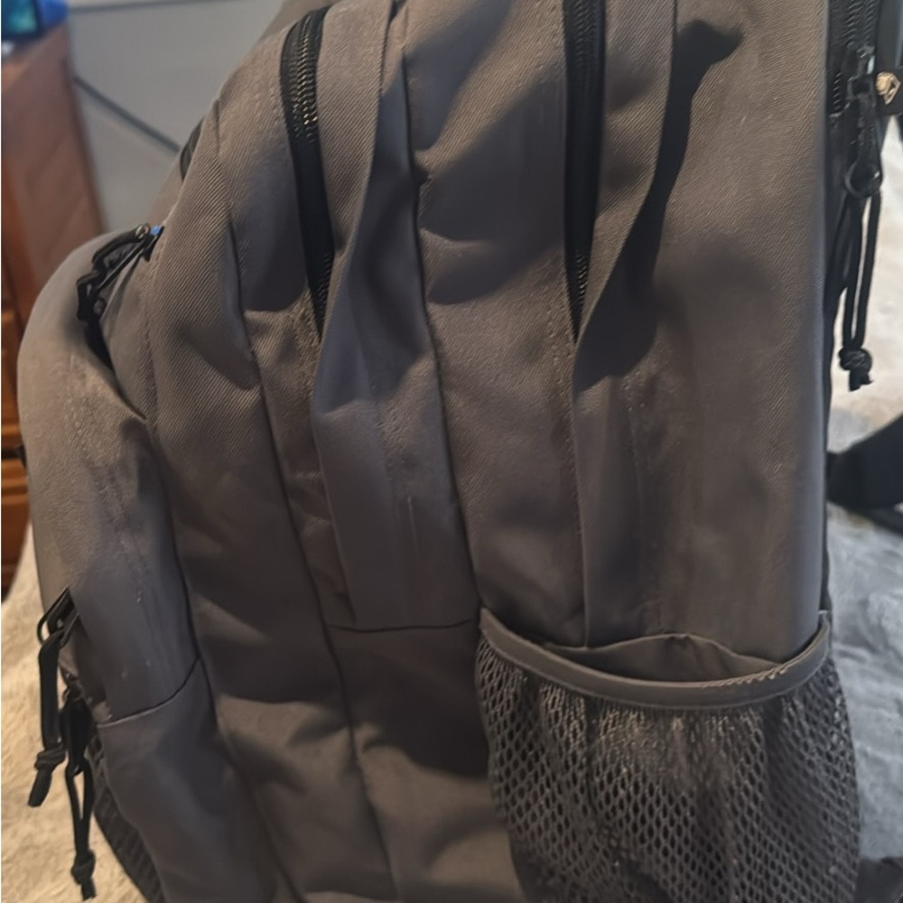 Durable Gray Backpack with Padded Straps